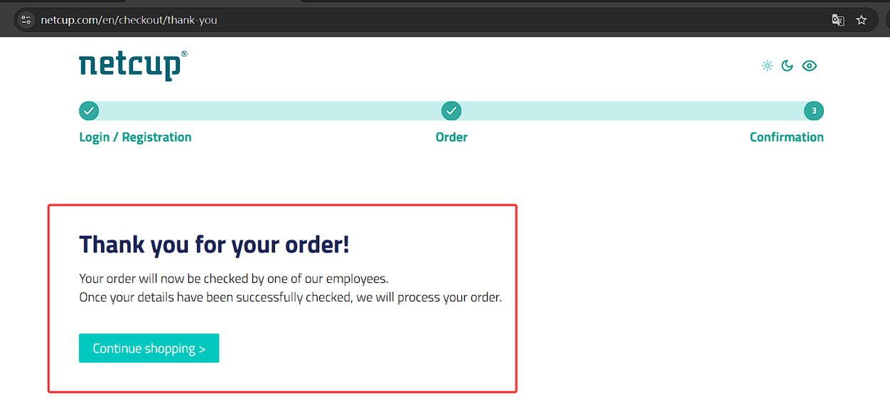 netcup order checkout