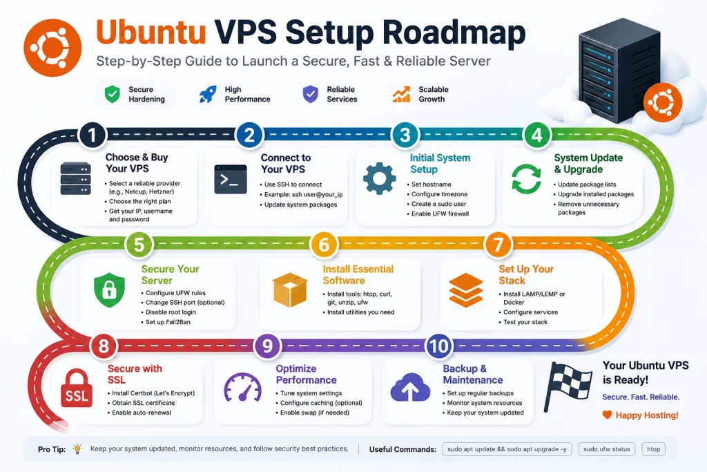 How to set up a new Ubuntu VPS step by step